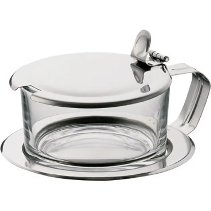 H+H 1030 Jolly Käsedose, Glas-Edelstahl