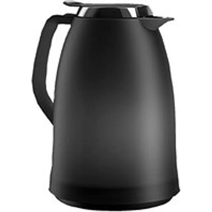 Emsa 514978 Isolierkanne, 1.5 Liter, Quick Tip Verschluss, 100% dicht, Anthrazit, Mambo – Bild 1