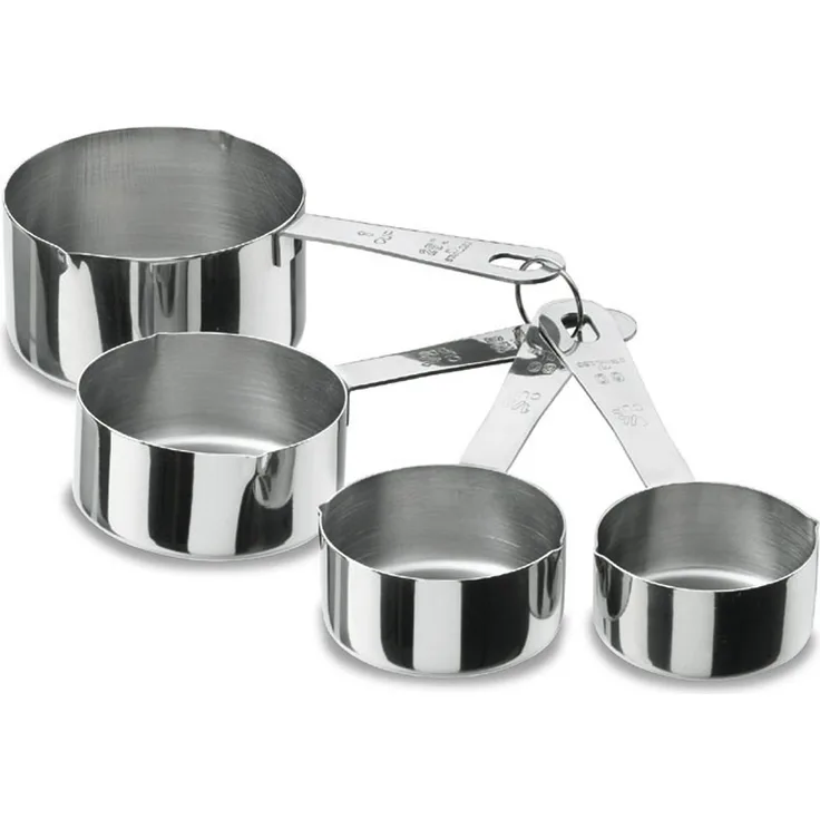 LACOR 67007 Mass-Pfannchen Set 4-teilig Edelstahl 18-10