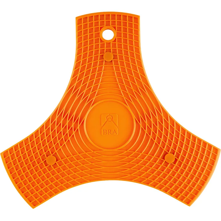 BRA Safe Silikon Untersetzer, orange, 2 unidades, 2-Einheiten