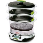 Tefal Dampfgarer VitaCuisine Compact, 1800 Watt, 3 Garbehälter, 10,3 Liter Volumen, VS4003