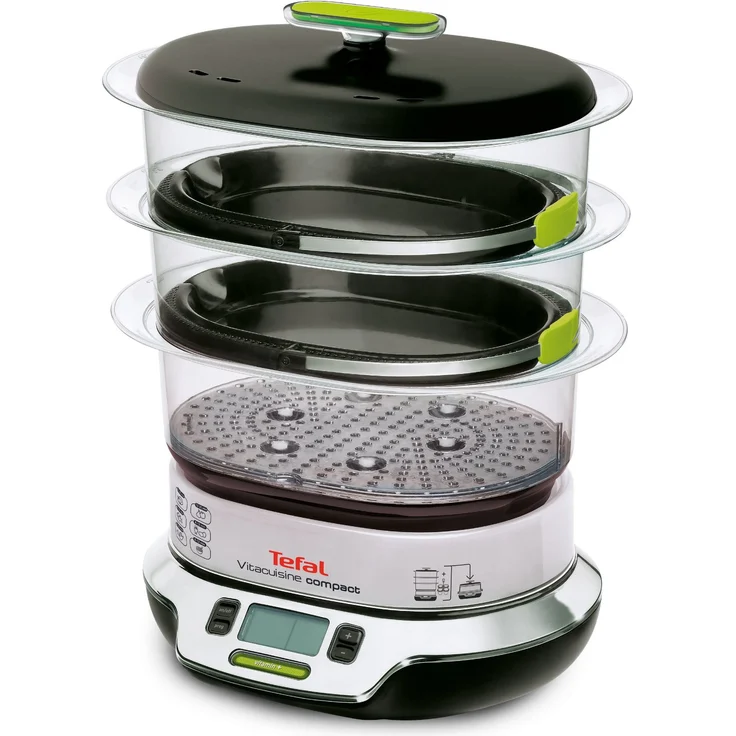 Tefal Dampfgarer VitaCuisine Compact, 1800 Watt, 3 Garbehälter, 10,3 Liter Volumen, VS4003 – Bild 1