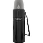 THERMOS 4003.256.120 Thermosflasche Stainless King, Edelstahl Midnight Blue 1,2 l, Drehverschluss, 24 Stunden heiß, 24 Stunden kalt, BPA-Free