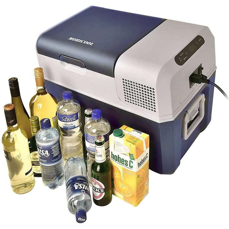 Mobicool MCF60, elektrische Kompressorkühlbox, Energieeffizienzklasse B, 58 l, 12-24-230 V, Mini-Kühlschrank für Auto, Lkw, Boot + Steckdose – Bild 6