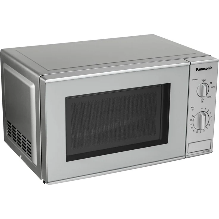 Panasonic NN-E221MMEPG Mikrowelle, Standgerät, 800 Watt, 20 Liter Garraum, silber – Bild 1