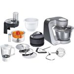 Bosch MUM5934D Küchenmaschine 1000W, 3,9 L Edelstahlschüssel, inkl. Patisserie-Set, Standmixeraufsatz, Zitruspressenaufsatz, silber, Serie: MUM5