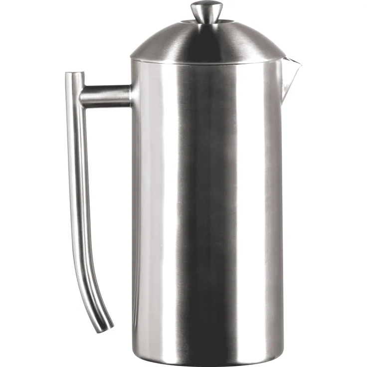 Frieling USA Kaffeebereiter, doppelwandig, Edelstahl, mit patentiertem Dualsieb, frustfreie Verpackung 36 oz. Gebürstet