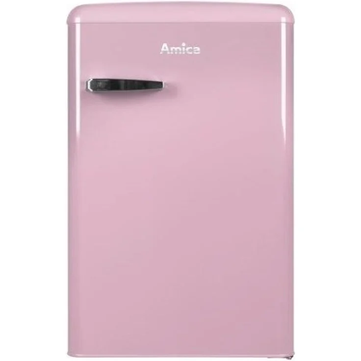 Amica KS15616P / VT 862 AP WID Kühlschrank, freistehend, pink, NoFrost, Breite 55 cm, Energieklasse E – Bild 1