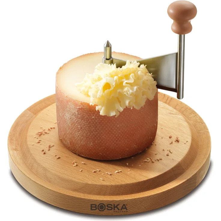 BOSKA Käseschaber Amigo, für Tète de Moine-Käse, 3-teilig, 222x222x143 mm