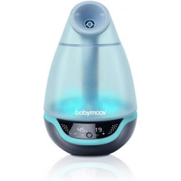 Babymoov Hygro Plus, digitaler Luftbefeuchter mit Nachtlicht (7 Farben), automatische Feuchtigkeitsregelung, Vernebler für ätherische Öle – Bild 1