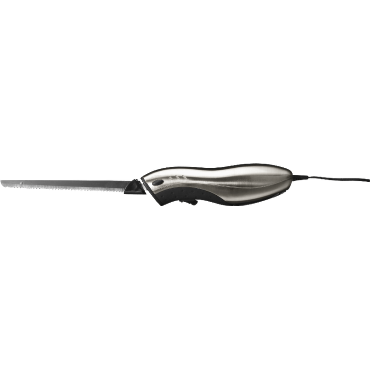 Gastroback 41600 Home Culture-Design Elektro Messer, INOX-Touch-Gehäuse, 120 Watt, inkl. Multischnitt-und Wellenschliffklinge, Metall, Silber