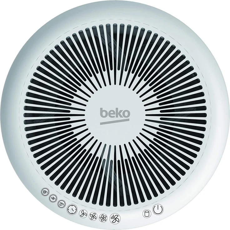 BEKO ATP5100I Luftreiniger, bis 14 m², Luft 120 m³-h, Ionisator, HEPA-Filter 13, Vor- & Aktivkohlefilter, weiß – Bild 2