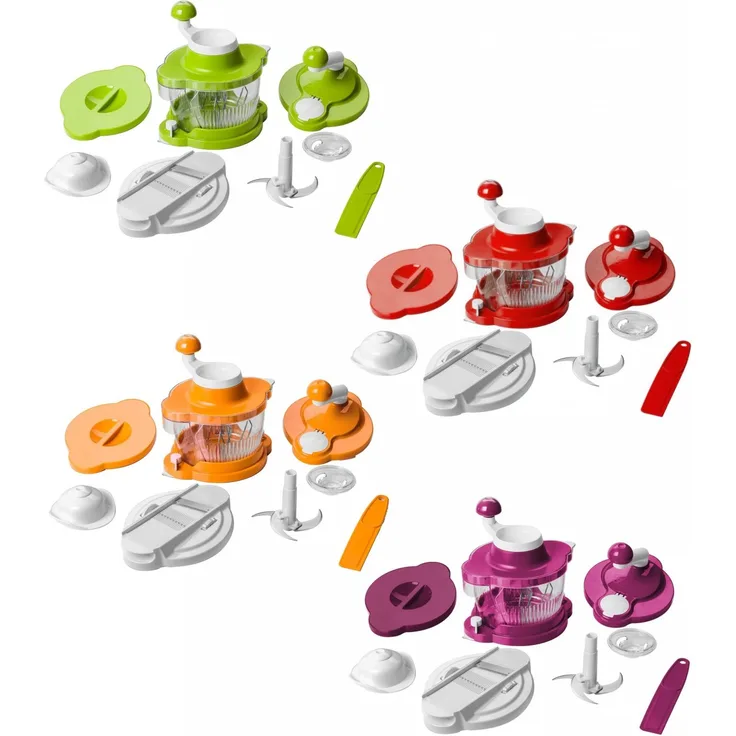 Auswahl Genius Mixer Cutter Multitalent 10-tlg Küchenmaschine Rührgerät Rot