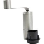 Rhino Kaffeemühle Grinder Small aus Edelstahl mit AeroPress Adapter