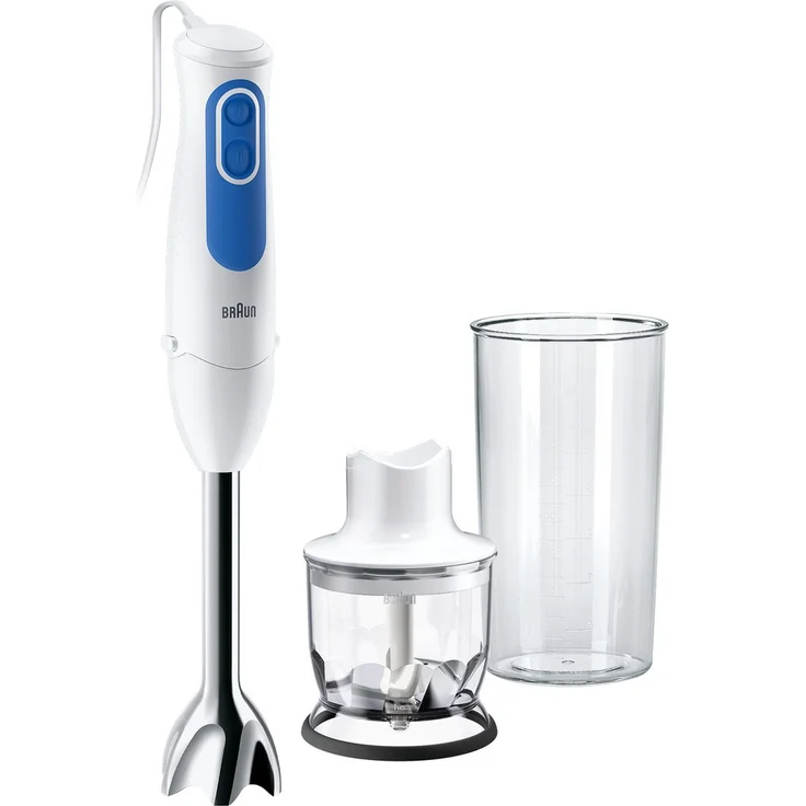 Braun Stabmixer, 700 W, 2 Geschwindigkeits-stufen mit Turbo-funktion für einfache Einhandbedienung – Bild 1