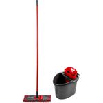 Vileda 158575 Box System Mop, Spiel mit STRIZZATORE, Würfel, Platte rechteckig und 2 Tücher Revolution 2-in-1, andere, Mehrfarbig, 0,1 x 0,1 x 0,1 cm