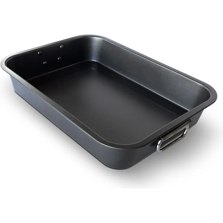 Karl Krüger Grill- und Auflaufform CARBON 32 cm mit Antihaftbeschichtung - Bräter