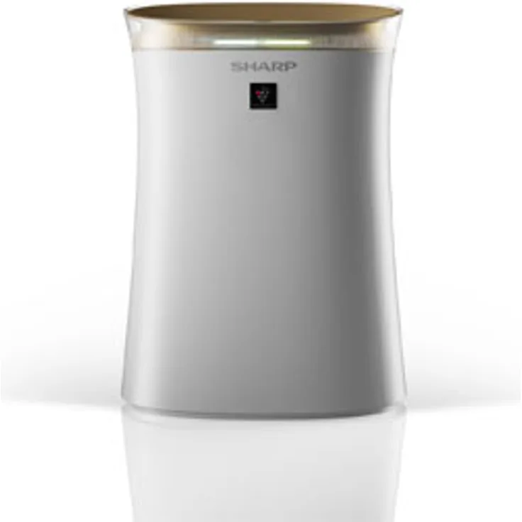 Sharp UA-PG50E-W Luftreiniger mit Plasmacluster-Ion-Technologie, drei Filterstufen: Vorfilter, Geruchsfilter und Hepa-Filter, sehr leise 23 dB. Bis zu 38 M2