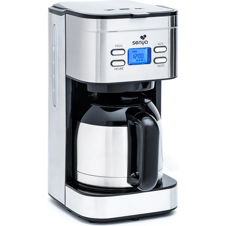 Senya SYBF-CM025 Kaffeemaschine, Stainless Steel, 1.2 liters, edelstahl