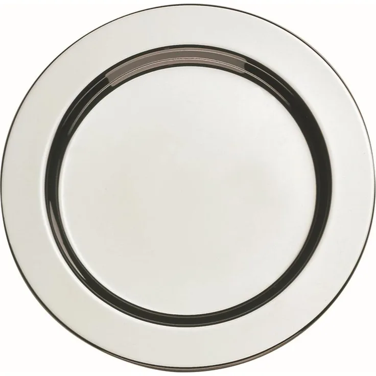 APS Untersetzer Set (6 Stück) aus hochwertigem Edelstahl poliert, Ø 12 cm, schwere Ausführung, Rand eingerollt, hochglanzpolierte Glasuntersetzer, rund