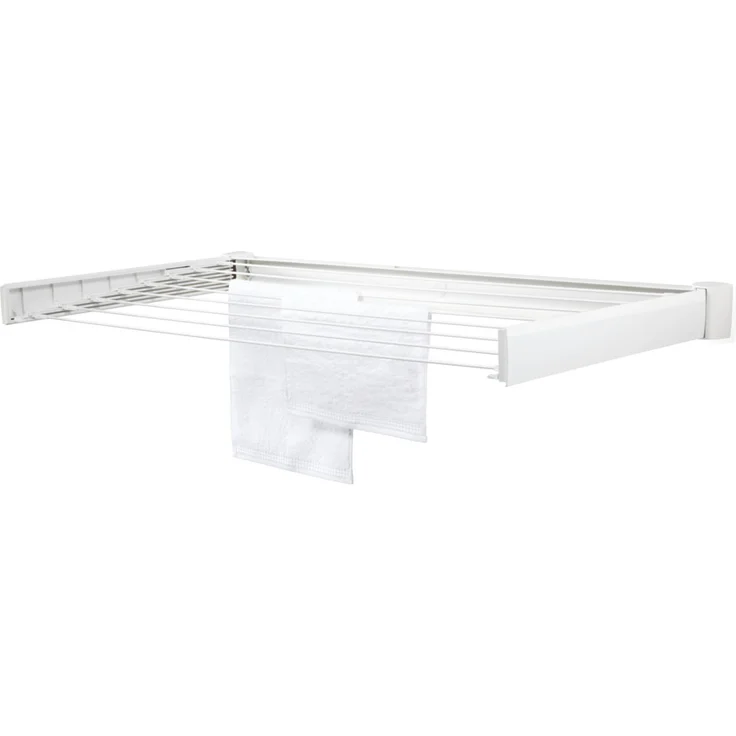 Leifheit Wandtrockner Telegant 72 Protect, 90cm Wäscheleine für kleine Haushalte, Wäschereck mit Wandmontage, drinnen und draußen, Wäschetrockner für die Wäsche zwischendurch – Bild 2