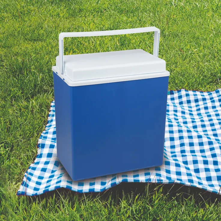 GAUMENKICK passive Kühlbox, 7 Stunden Kühlzeit, 24 Liter, blau