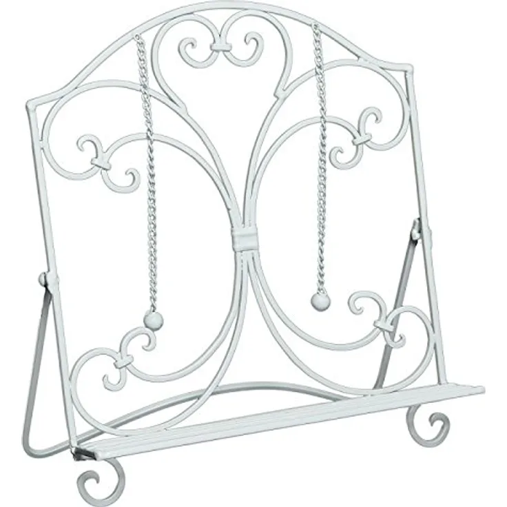 Ambiente Haus 92112 Kochbuchstütze 33 cm weiß