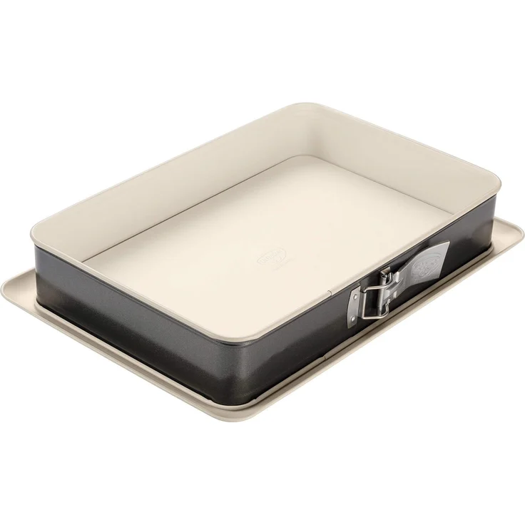 Dr. Oetker Rechteck-Springform, Stahl, Creme-anthrazit, 38 cm – Bild 1