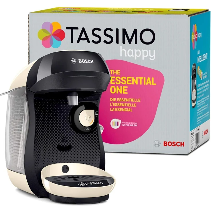 Bosch TAS1007 Tassimo Happy Kapselmaschine, über 70 Getränke, vollautomatisch, geeignet für alle Tassen, kompakte Größe, 1400 Watt, creme – Bild 5