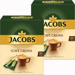 Jacobs Typ Café Crema, 2er Pack, löslicher Kaffee, Instantkaffee, Instant, 2 x 25 Portionen