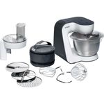 Bosch MUM52110 Styline Küchenmaschine, 700W, 3,9L Schüssel, 4 Geschwindigkeiten, Kunststoff, inkl. Patisserie-Set, Durchlaufschnitzler, Serie: MUM5