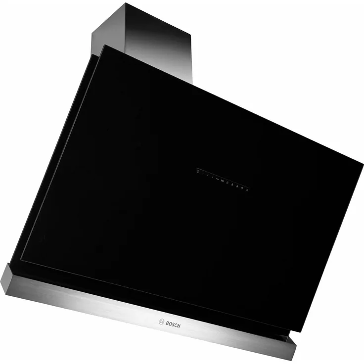 Bosch Serie 8 DWK98PR60, Motorhaube, Esse, Breite: 89.4 cm, Tiefe: 54.8 cm, Abzug & Umluft, mit internem Motor, Black/Stainless Steel