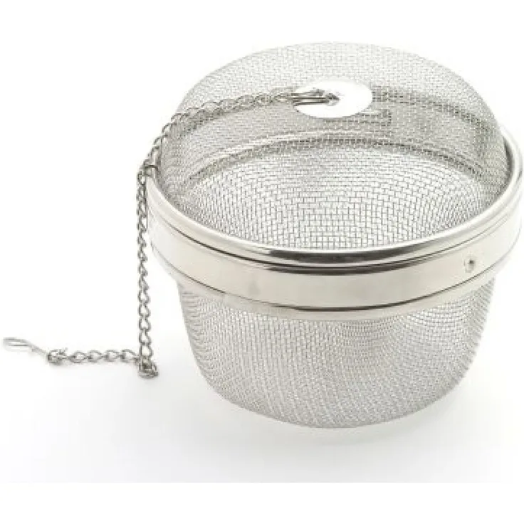 Weis 14910 Edelstahl Gewürzkugel Gewürzkorb 10cm mit Kette Bajonettverschluss