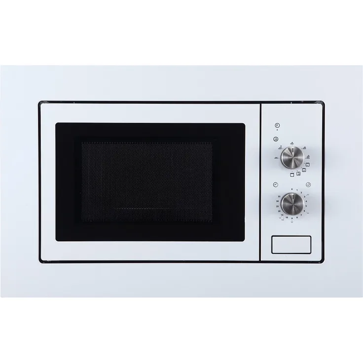 Allcata MMA 20 WH Mikrowelle mit Grill, 800 W, 20 L Garraum, Glasfront, weiß