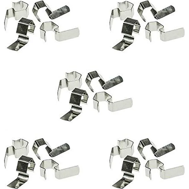 mikken 20 Universal-Klammern Einweckklammern Weckklammern Klammern für Weck Rundrandgläser