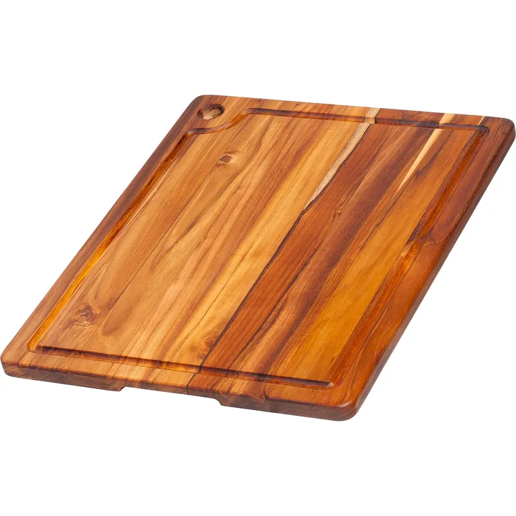 Cutting Board No. 517 von ProTeak | Tranchierbrett | Küchenbrett | Schneidbrett | Schneidebrett | Teakholzbrett | Teakbrett | Teak | 40,5x30,5x1,9cm