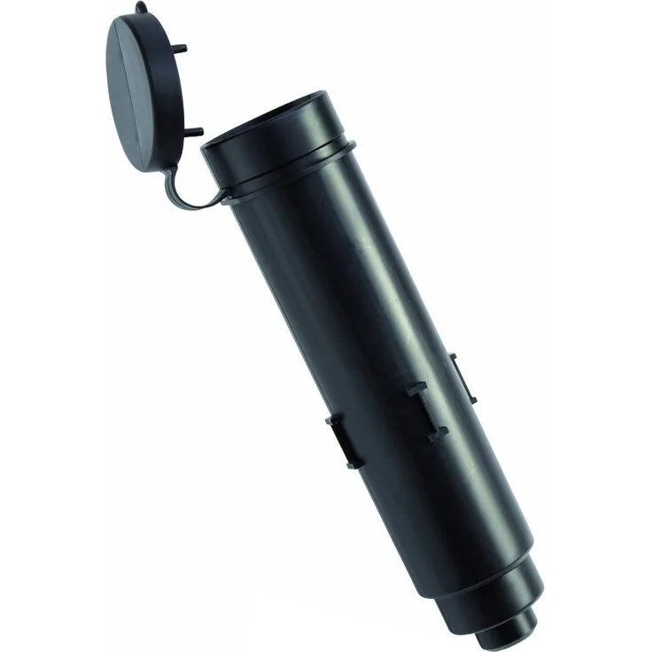 Leifheit Bodenhülse Kunststoff, Durchmesser 50 mm für Wäschespinnen, einfach einzubetonierender Bodendübel, robuster Bodenanker mit Deckel