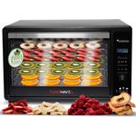 TurboTronic By Z LINE TurboWave Bio Dörrgerät, 8 Ebenen, 650 Watt, schwarz, Metall