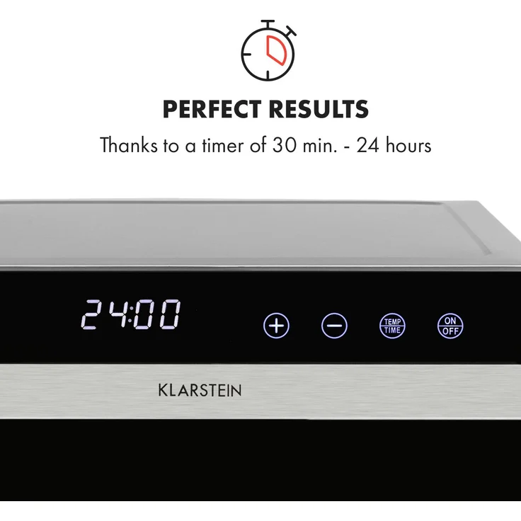 Flavour Dry Dörrautomat 35-75°C LCD-Touch-Display Timer schwarz – Bild 7