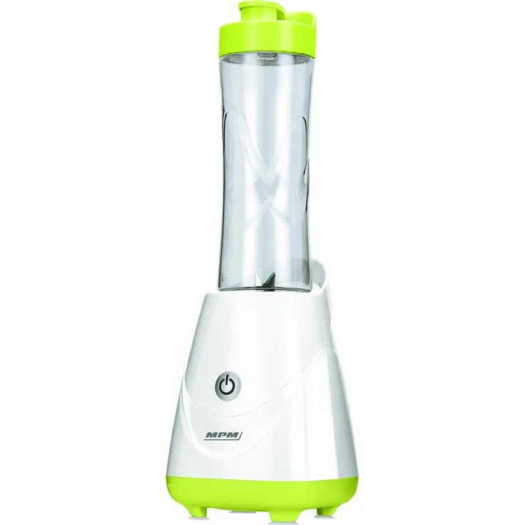MPM MBL-20 Good to Go Glass, Personal Blender mit 2 x 600ml Flaschen, Smothie, 250W, BPA frei, 250, 600 milliliters, Green