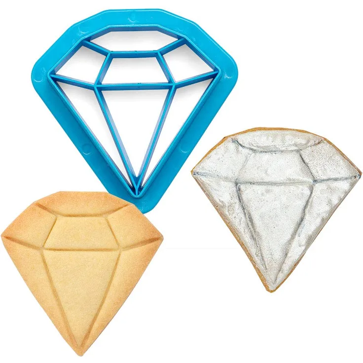 0255055 DECORA AUSSTECHER AUS KUNSTSTOFF DIAMOND 2-TLG