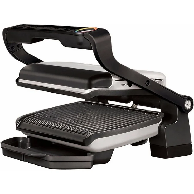 Tefal GC730D OptiGrill+ Smart, Kontaktgrill mit App- Steuerung, 2000W, automatische Temperaturanpassung, Antihaft- Beschichtung, Grillfläche 30 cm x 20 cm, silber – Bild 2