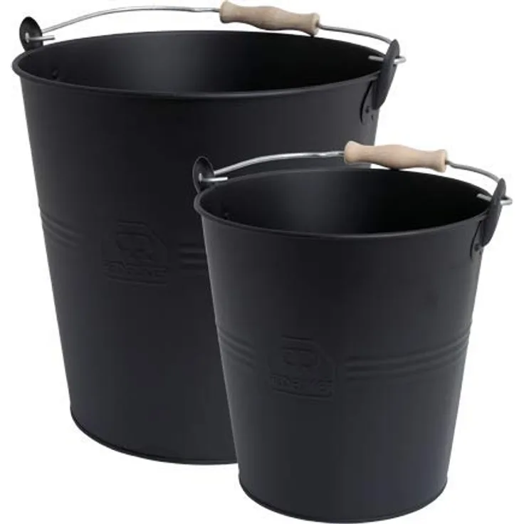 Redecker Eimer-2er Set 5+ 10 l mit Holzgriff