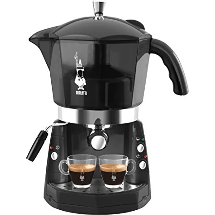 Bialetti Mokona Kaffeemaschine, offenes System Schwarz