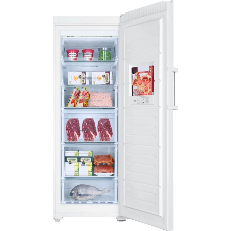 Haier H2F-220WSAA Gefrierschrank, freistehend, weiß, NoFrost, Schnellgefrieren, LED, Breite 60 cm, Energieklasse E – Bild 2