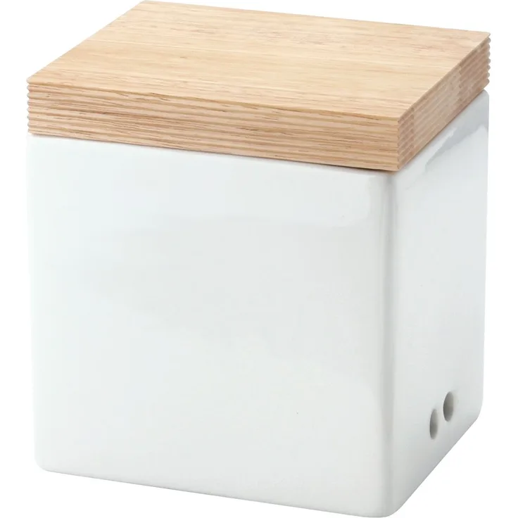 Continenta  3 Stück Knoblauch Vorratsdose aus Keramik 14 x 12 x 15,5 cm