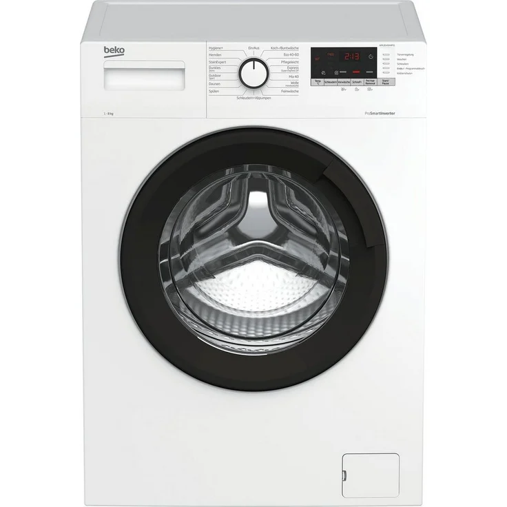 Beko WML81434NPS1, Frontlader-Waschmaschine, C, Fassungsvermögen 8 kg, Standgerät, Breite 60 cm, 15 Programme, Schontrommel – Bild 2