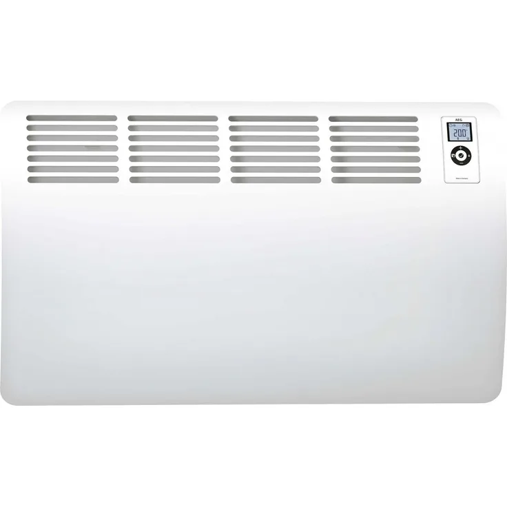 AEG Haustechnik, AEG Wandkonvektor WKL 2000 Comfort, für ca. 20 m², elektronische LC-Display, Wochentimer, Kurztimer, Überhitzungsschutz, Alu-Front, lernfähige Regelung, 238720, 230 V, weiß, W, Konvektor