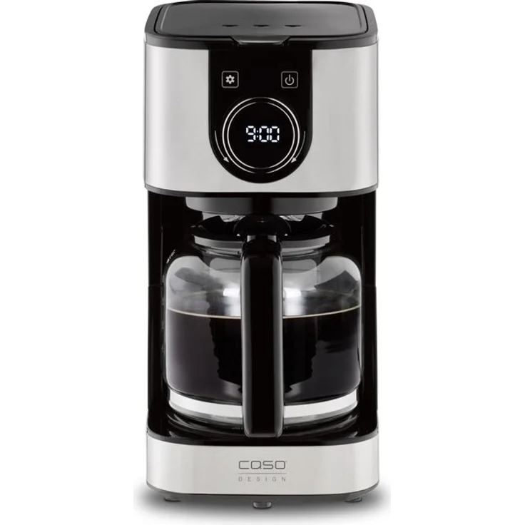 Caso 1858 Selection C 12 Filterkaffeemaschine, für 12 Tassen, silber-schwarz – Bild 1