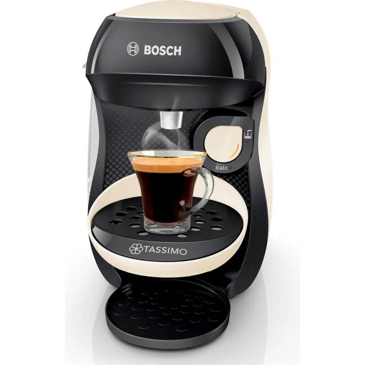 Bosch TAS1007 Tassimo Happy Kapselmaschine, über 70 Getränke, vollautomatisch, geeignet für alle Tassen, kompakte Größe, 1400 Watt, creme – Bild 3